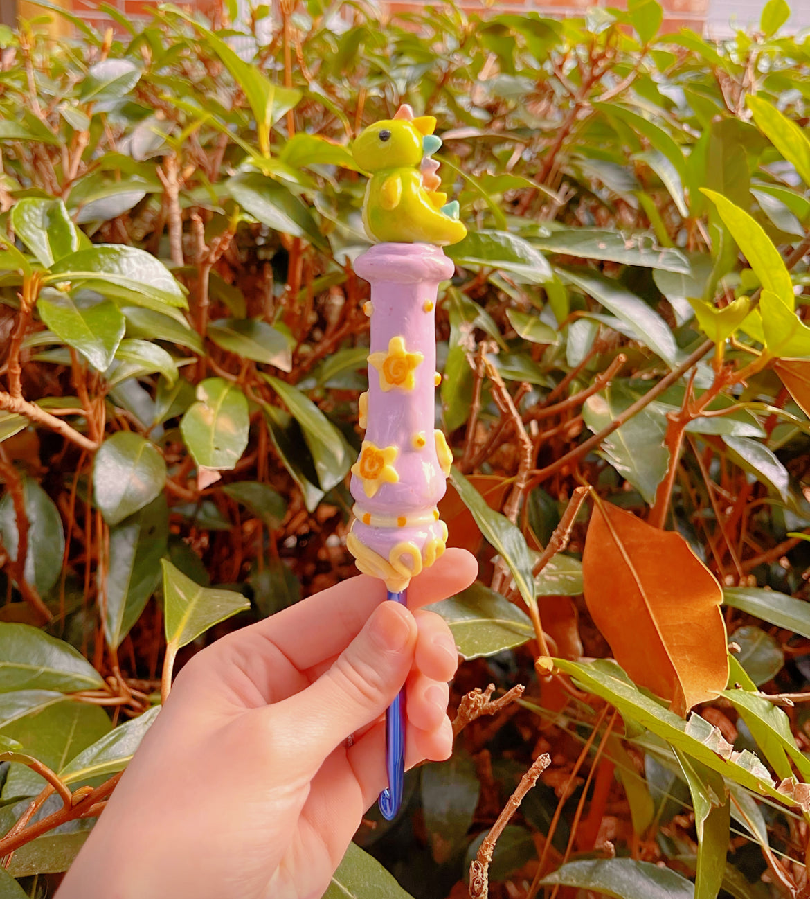 💜🦖Dino Crochet Hook! 🦖💜