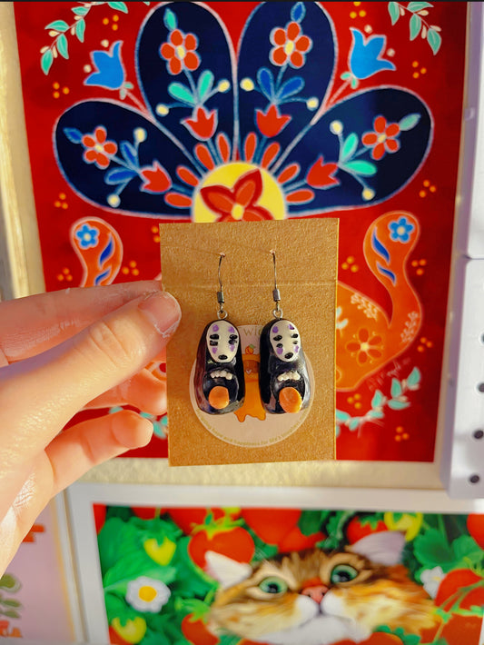 Studio Ghibli No Face Earring Set!