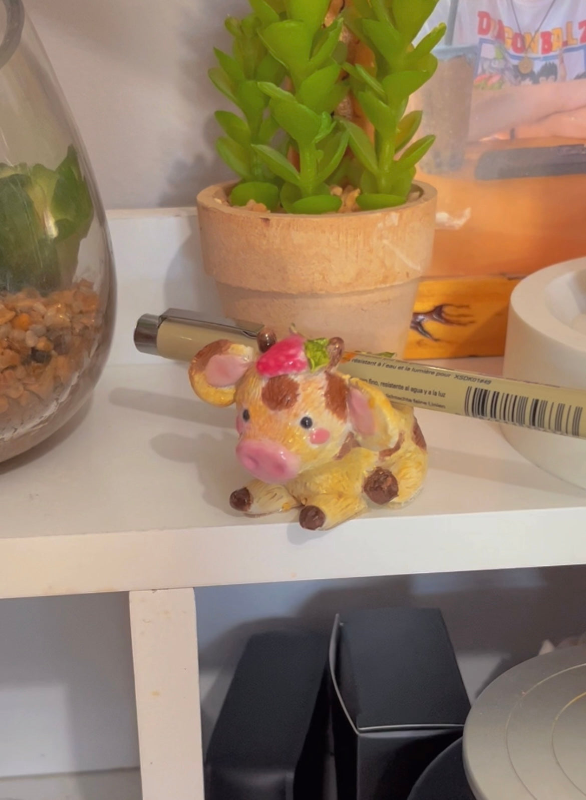 Strawberry Cow Pencil ￼Holder ￼