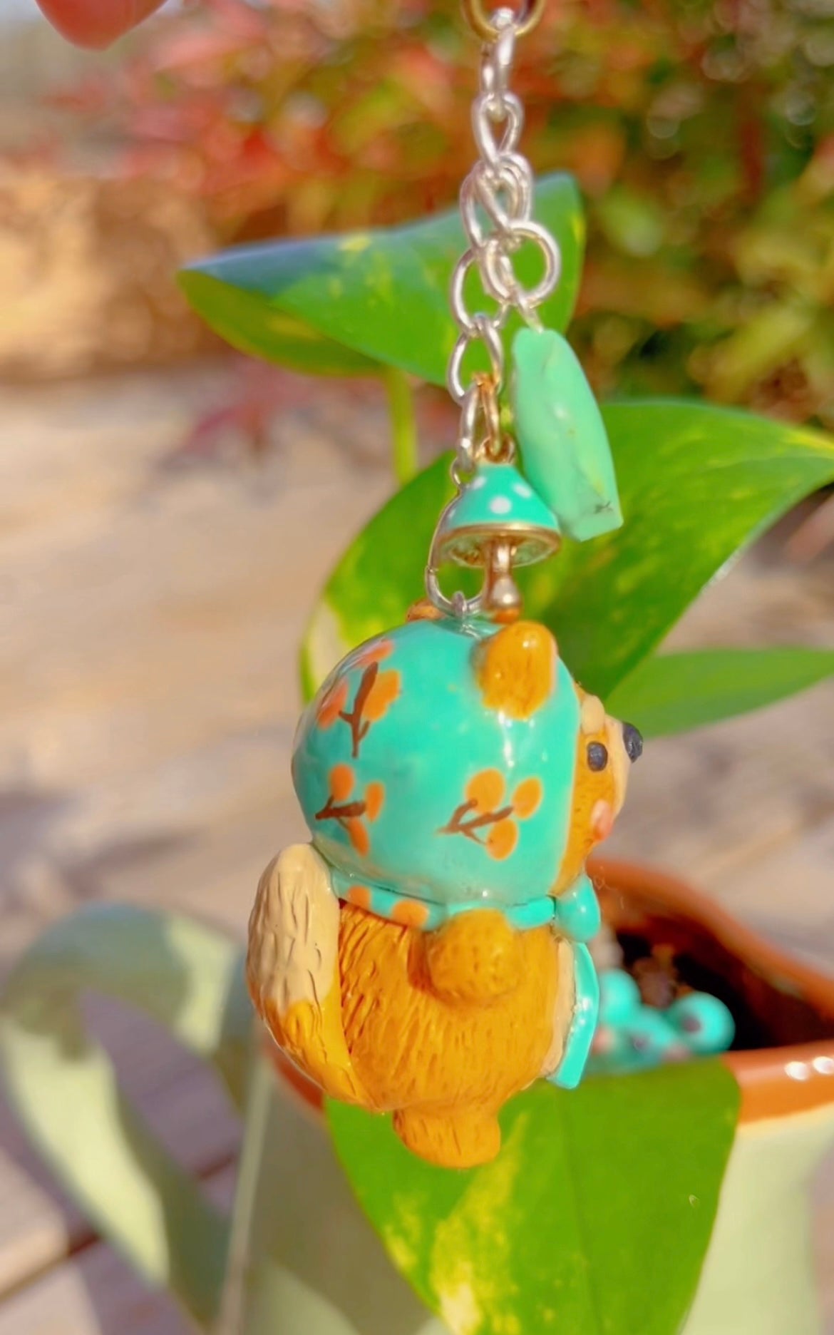 Woodland Forest Fox Keychain