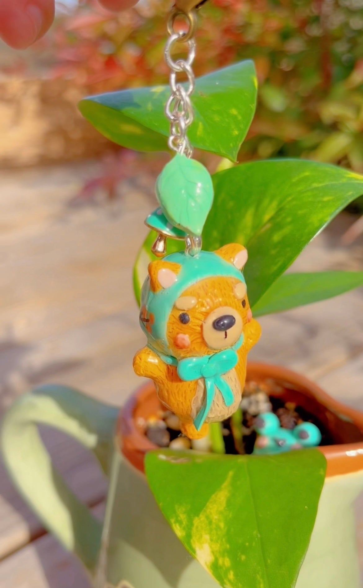 Woodland Forest Fox Keychain